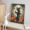 Halloween Witch Pumpkin Full Moon Diamond Painting Mosaic Art Kit Handmade DIY Home Decoration