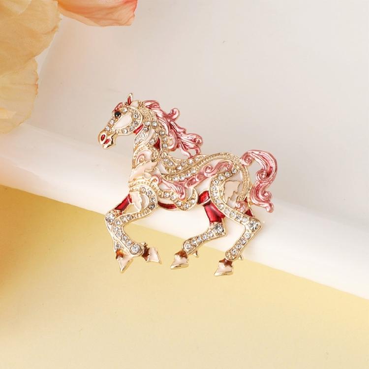 Sturdy Alloy Horse Pin Versatile Accessory for Scarf or Bag Embellishment