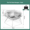 Portable Folding Fire Pit & Grill for Camping and Home Heating