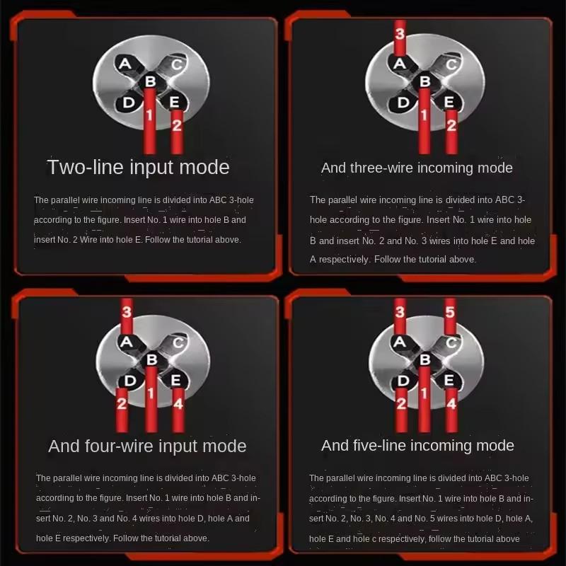 Automatic Wire Stripper Twisted Wire Tool Cable Peeling Twisting Connector Electrician Artifact Connector Hand Tools Multitool
