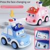 Q Cute Puzzle Enlightenment Toy Engineering Ambulance Police Car Fire Truck Falling Cartoon Cute Inertial Press