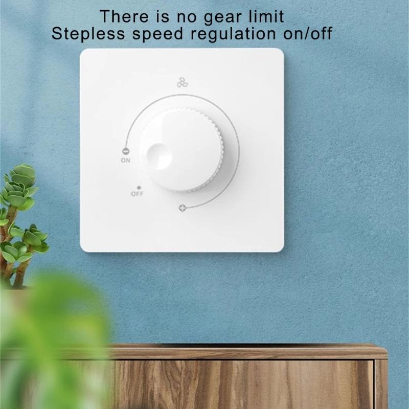 Practical Wall Mounted Fan Speed Controllers Switches Adjustable Accessory With Ceiling Fan 120W 300W 500W 220V 10A