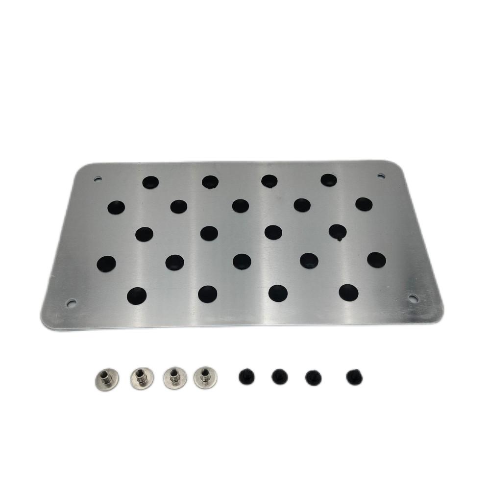 Aluminum alloy Car Non-slip Plate Carpet pedal Floor Mat Environmental Rubber Car Accessories Styling
