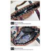 Ethnic Style Handbag Trendy Animal Embroidery Handbag Canvas Women Shoulder Bags Women Grocery Storage Pouch