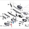 BMW X6 E71 Black Fog Light Frame (51117325725/51117325726)
