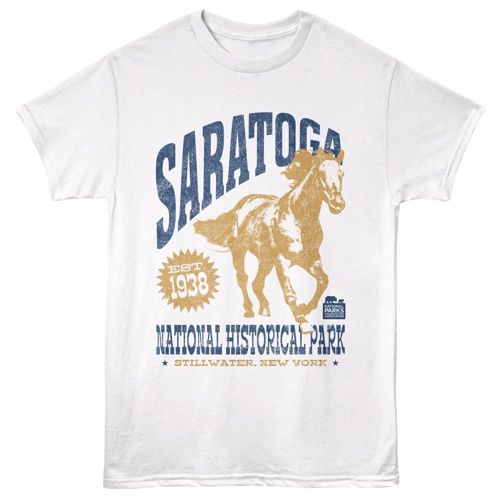 United States National Park Saratoga 1938 Stillwater New York Men s T Shirt L