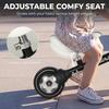 Balance Bike for Kids 1-2 Years, Toddler Bike with Adjustable Seat and Lighting Rear Wheels for Boys and Girls, Black