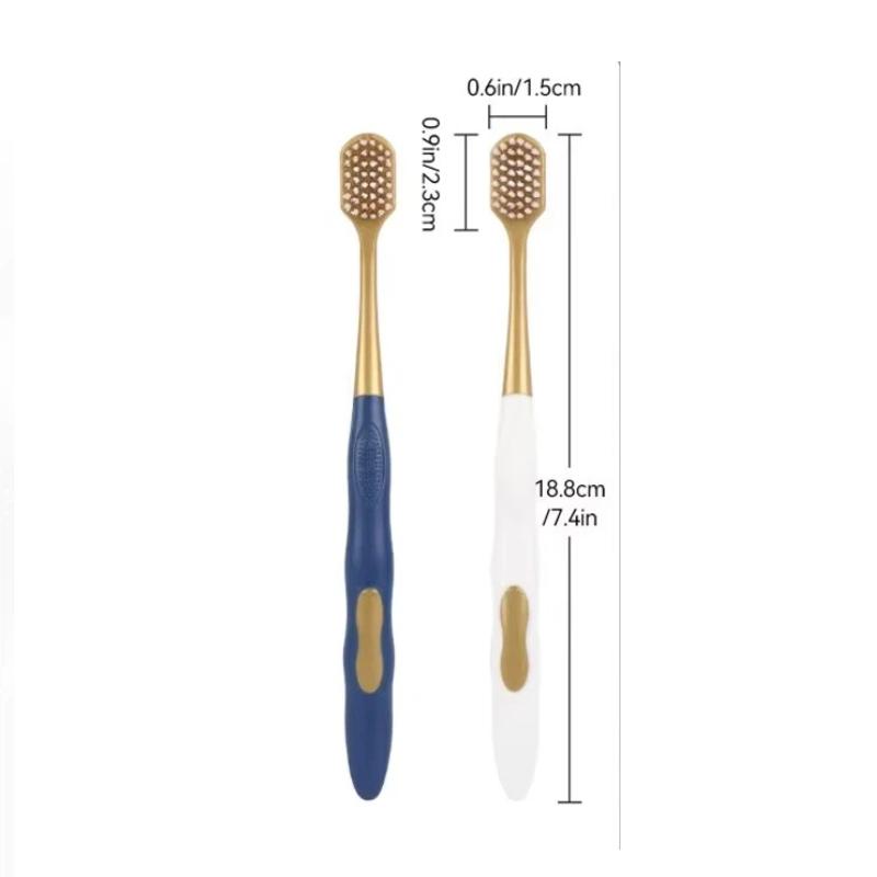 1/6Pcs Caring For Gums Adult Soft Bristled Toothbrush With Excellent Cleaning Effect Whitening Teeth Portable Box Packaging
