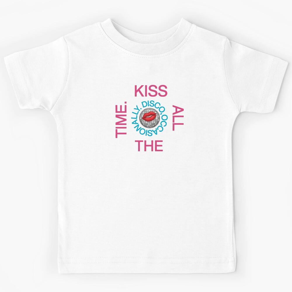 Concert Kiss All The Time Disco Occasionally HS4 Retro Character Trendy Pop Concert Kids T-Shirt 110