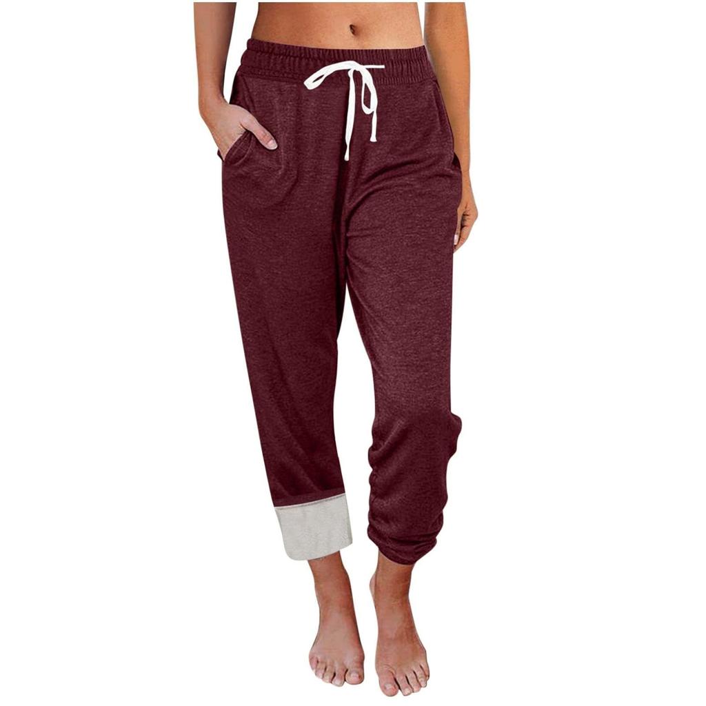 Sweatpants Women Baggy Fleece Lined Joggers With Pockets Stretch Yoga Pants Drawstring Workout Trouses