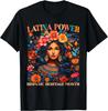 Hispanic Heritage  Shirts Latina Power Flowers Women Girls T- Shirt