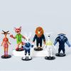 New 6Pcs/Set Zootopia Animals Action Figure Toys Rabbit Judy Hopps Fox Nick Wilde Movie Kids Gift Collection Figures