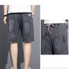 2024 Summer Men's Denim Shorts American Retro All-match Straight Shorts Loose Casual Sports Quarter Pants Plus Size Men's Shorts