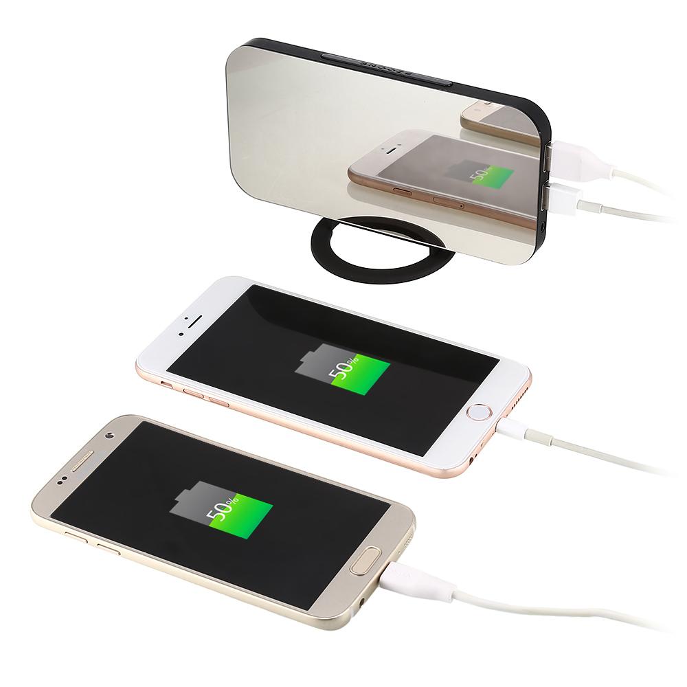 LED Digitální Budík Stolní Hodiny Nastavitelný Jas Pro Domov Kancelář Hotel Světelný Senzor USB Moderní Digitální Hodiny