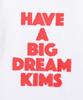 Kimseupeulesikoteunmakes (Unisex) Big Dream Tee White(Red)