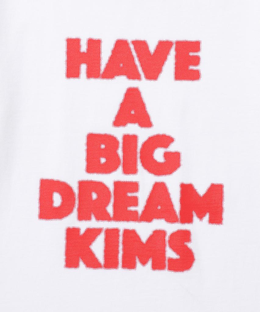 Kimseupeulesikoteunmakes (Unisex) Big Dream Tee White(Red)