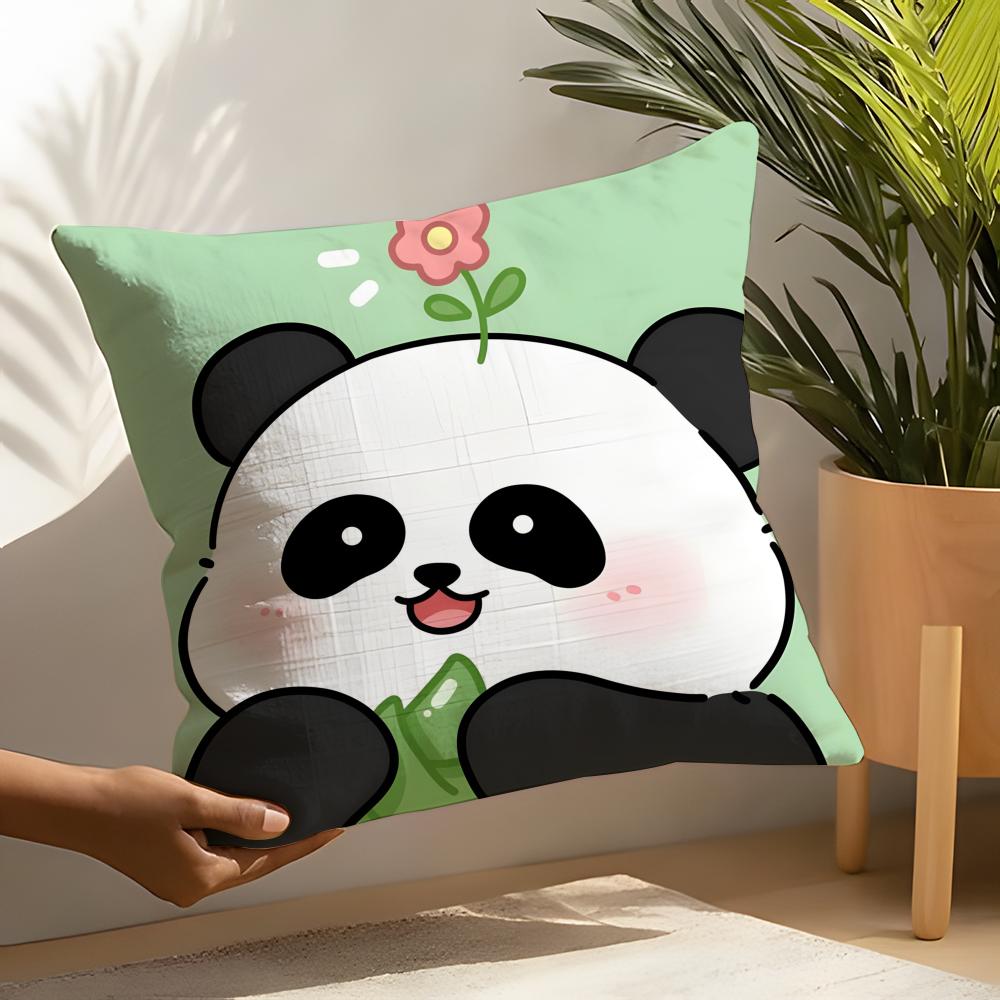 

Lovely Panda Pillow Case Home Living Room Decoration Linen Pillow Cases Cushion Cover 30X30cm