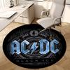 1pc AC/DC Black Ice Album Cover Artwork Round Carpet, Made of Polyester,Perfect for Decorating Office Chairs, Living Rooms Fplt808