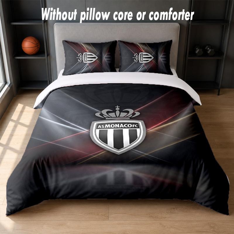 Monaco FC Design Bed Bedding Set 1 Duvet Cover + 2 Pillowcases Soft Breathable Household Bed Linens
