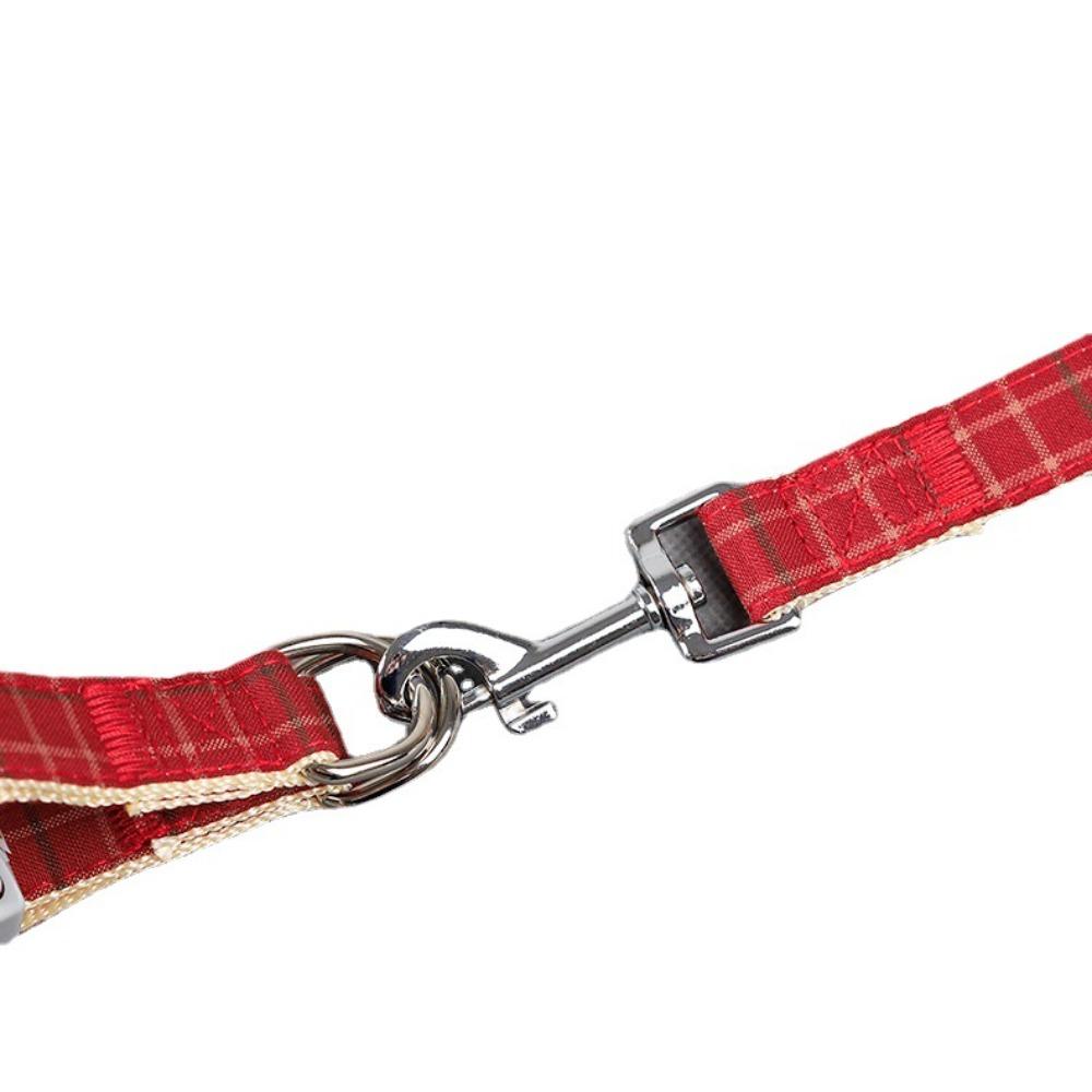 Z Pet Traction Rope Pipitao Second Generation Upgraded Version, Korean Version Two-color Plaid Imitation Nylon Dog + Dog Rope