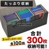Toy God Trading Card Deck Case, Magnetic Removable Card Case, Leather Card Case Holder Storage (Black (with Dice Compartment))