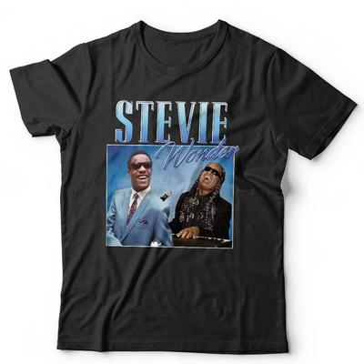 Stevie Wonder T-Shirt Wertschätzung Throwback Hommage Retro Vintage Junggesellenabschied