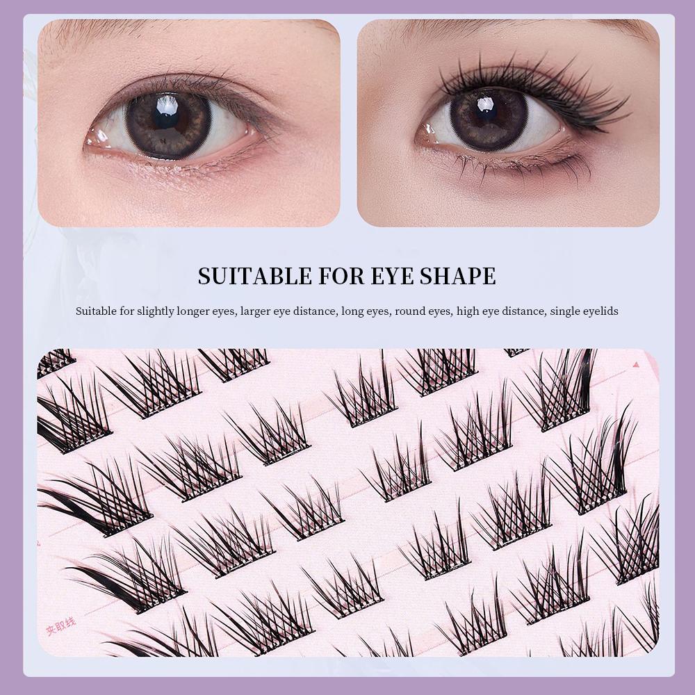 BQI 10 Reihen natürliche falsche Wimpern ohne Klebstoff. Praktisches Make-up-Tool, weiche und bequeme untere Wimpern.