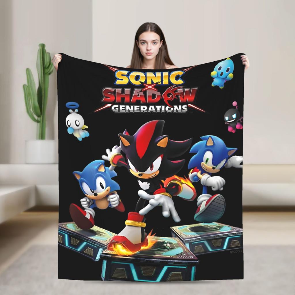 Zbrojené Super Ježek Stín Deka Flanelová Úžasná Prodyšná Přehozová Deka pro Dekoraci Přehozu