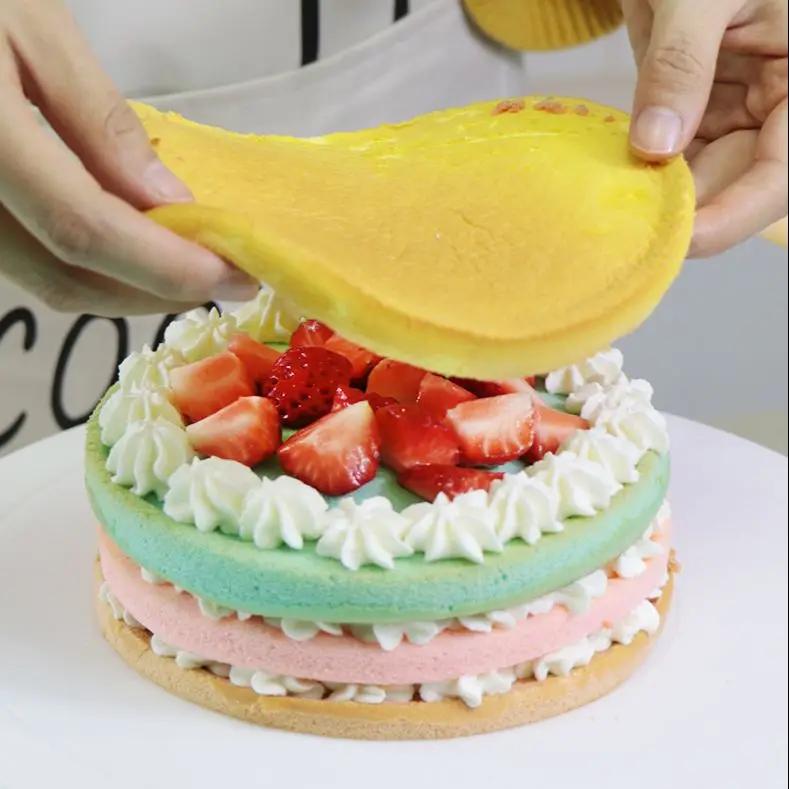 4/6/8 Inch Round Silicone Layer Cake Mould Silicone Mousse Cake Mold Layered Cake Round Shape Mold Cake Baking Tool Kitchen Tool