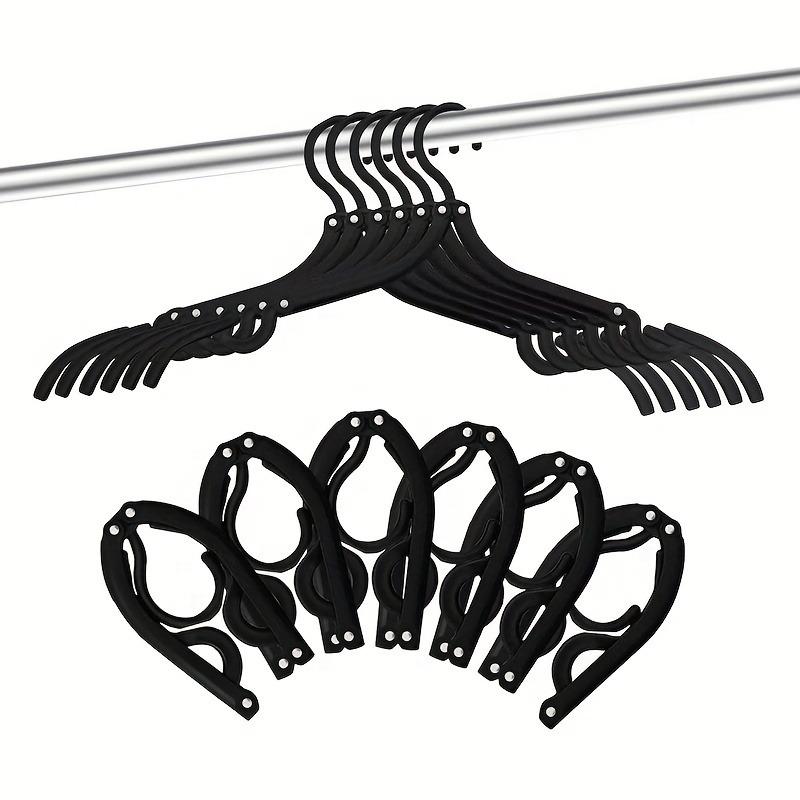 

12/24 PCS Folding Clothes Drying Rack Multifunctional Magic Retractable Portable Clothes Hanger Travel Home Clothes Hanger 12 PCS чёрный