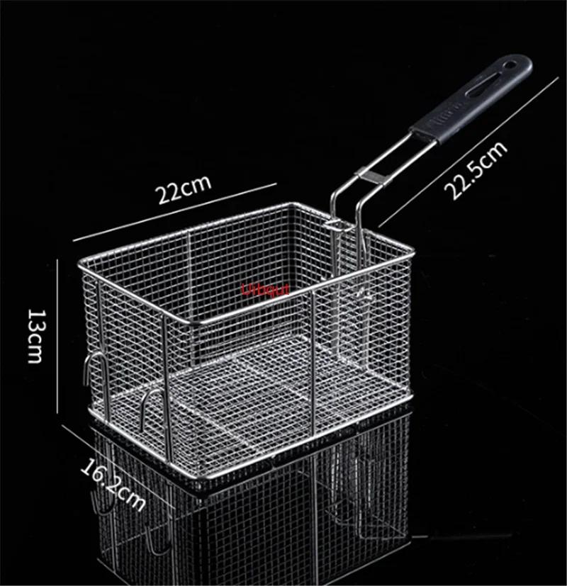 

Stainless Steel Fryer frying Basket Screen French Fries Frame Square Filter Net Encrypt Colander Strainer Shaped Frying Meshed