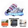 Invisible Four-Wheel Walking Shoes Roller Skates Lighting Children's Sports Wheels Shoes Suitable for Boys And Girls