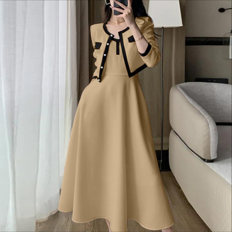 ZANZEA Women Thin Outwear and Sleeveless Dress Fashion Two Piece Suit Sets