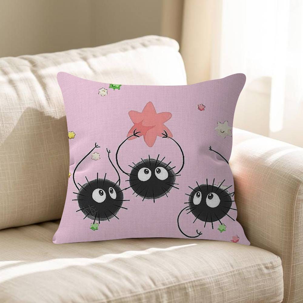 

SSpiriteds Flower AAway Pillowcase Toon Gift Cushion Cover Bedroom Home Sofa Chair Seat Decor Pillow Case 30x30 cm