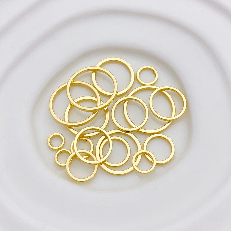 14K Gold Filled Color Retention Closed Hoop Rings for DIY Jewelry Making