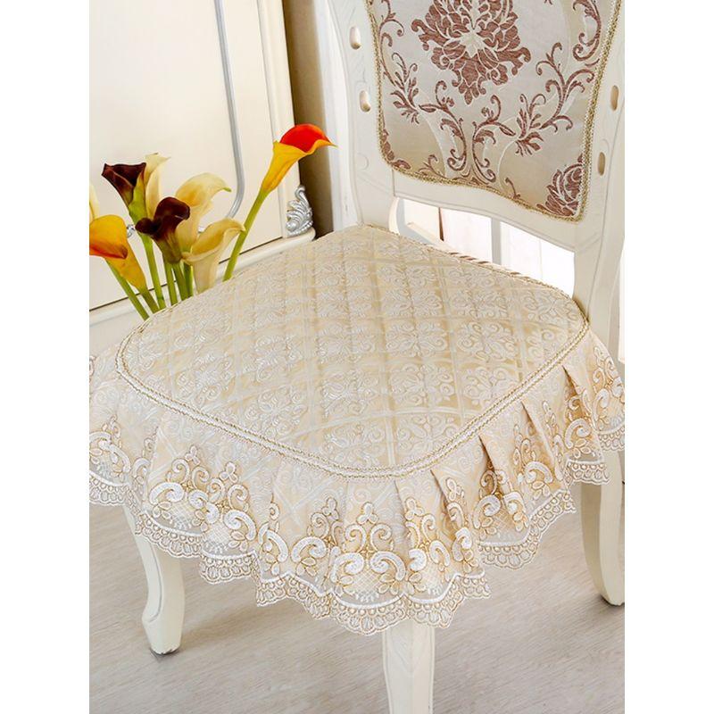 High-End Dining Chair Cushion Cushion All Year Round Fabric Chair Cushion Home Dining Chair Seat Cover Extra Large Chair Cover Stool Cover
