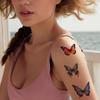 28PCS Butterfly Temporary Tattoos Long Lasting Body Stickers 3D Floral Adult Men Women Stickers Cosplay Party Stickers Props