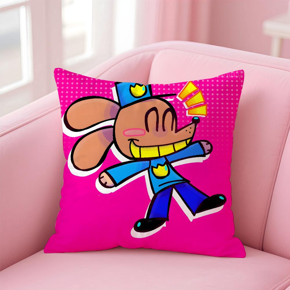 Poszewka na poduszkę Anime D-Dogman do domu i samochodu, wielofunkcyjna - Dwustronna, Miękka i Trwała do codziennego użytku