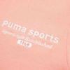 Puma Team Tee Letter Embroidery Round Neck Short Sleeve T-Shirt Women Tops Peach-Pink 624706-63