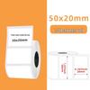 Gradient Laser Thermal Label Paper for Phomemo M220/M221/M120 - 50mm Round