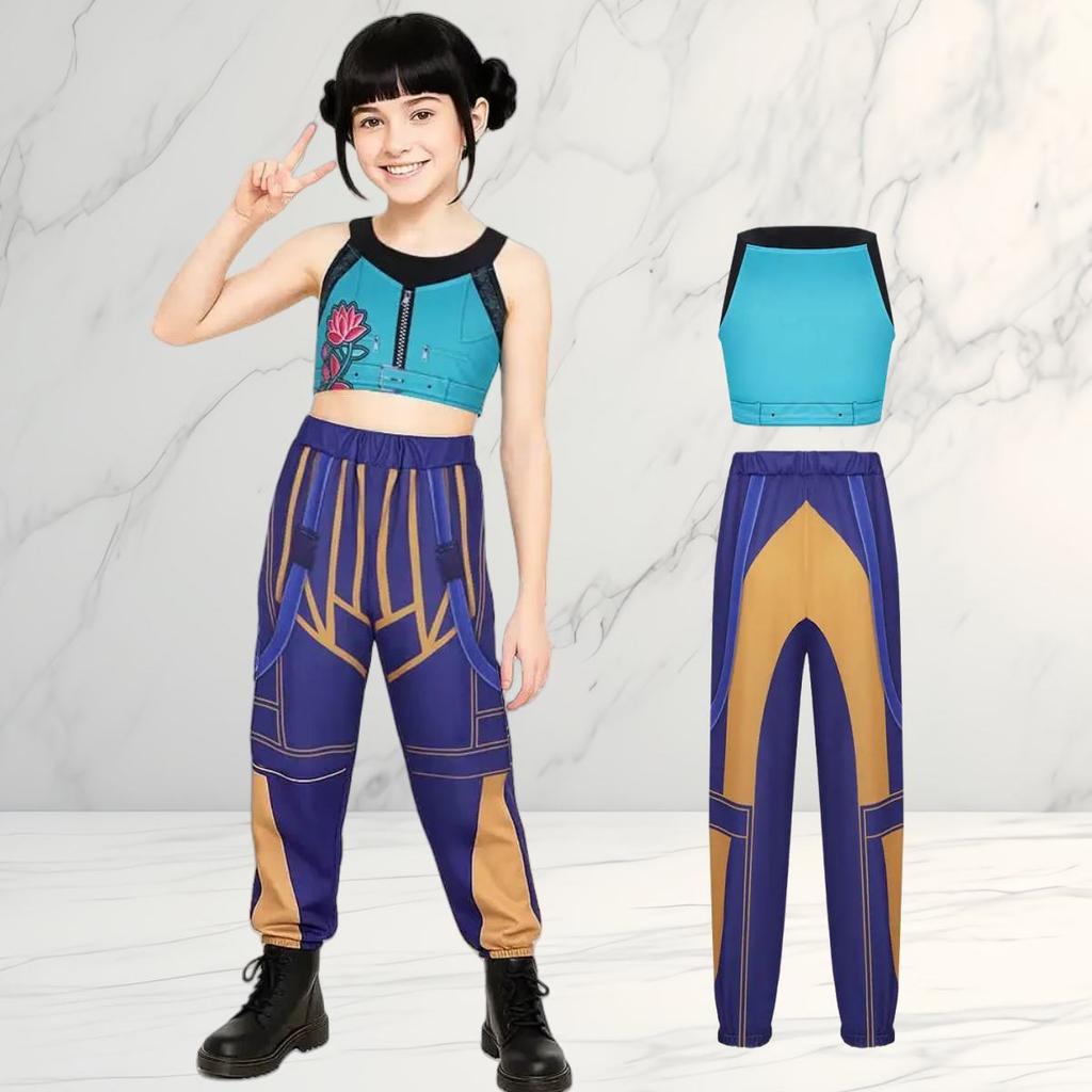 K-Pop Łowcy Demonów Kostiumy Cosplay Dziewczyny Zoey Mira Rumi Stroje do Fantasy Roleplay Kpop Halloween Karnawał Party Garnitury