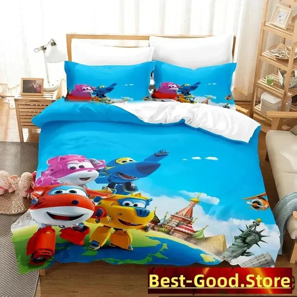 3D-Druck Super Cartoon Flügel Bettwäsche-Set Bettbezug Laken Bedrucktes Bett-Set Kissenbezug Bett Voll Queen King Size Bettdecke Schlafzimmer