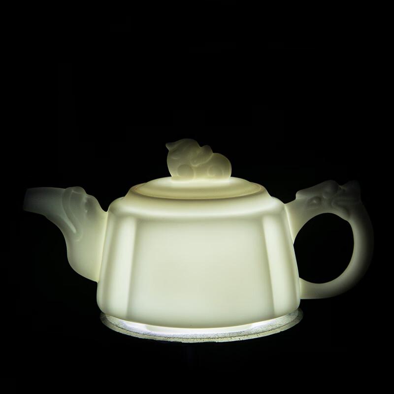 

Tuopai 11-Piece Suet Jade Porcelain Pixiu Tea Set