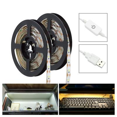 1 buc. Lampă cu bandă LED USB impermeabilă cu dimmer tactil 2835 SMD bandă luminoasă LED flexibilă 0,5M 1M 2M 3M 4M 5M Iluminare de fundal TV