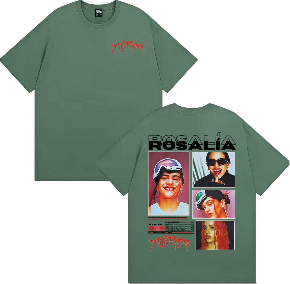 

Singer Rosalia Motomami Album 2025 Print T Shirts Unisex Women Fashion Hip Hop 90s Vintage Tshirt 100 Cotton Short Sleeve T Shirt 4XL