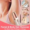 [Painless Epilator] USB Rechargeable Hair Remover Device | For Face, Lips, Chin, Mustache, Fingers | Painless, Portable