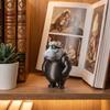 Zabawna Fajowa Figurka Hipopotama Hipopotam Drukowany 3D w Okularach Przeciwsłonecznych Statua Nowatorska Rzeźba Zwierzęcia do Wystroju Domu Biura Biurka