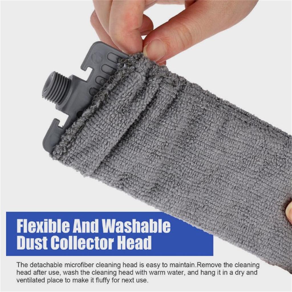 Mikrofaser-Staubwedel, 4 Stück, ausziehbare, biegsame Staubwedel mit Verlängerungsstange, Reinigungswerkzeuge für die Reinigung von Deckenventilatoren, Möbeln, Autos