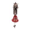 Vintage Xmas Devil Doorbell Resin Metal Decorative Wall Mounted Outdoor Devil Hanging Bell for Front Door Porch