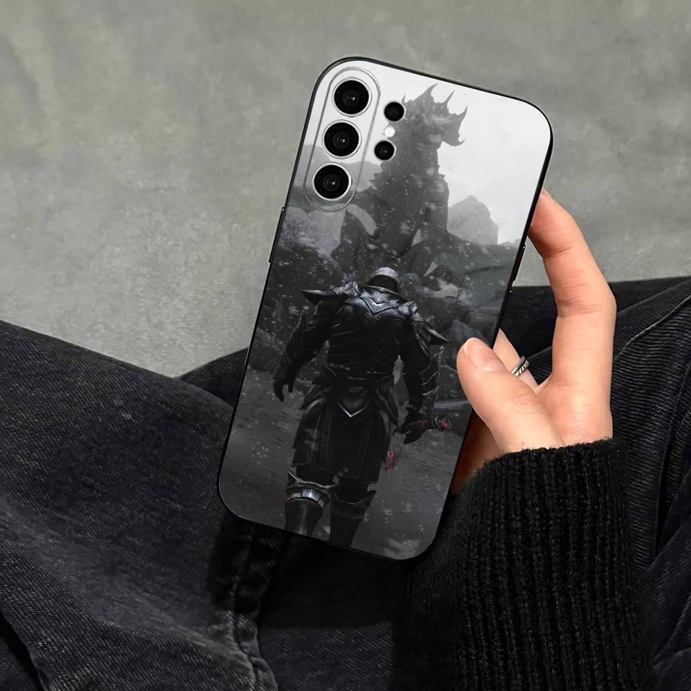 The Elder Scrolls- TES Phone Case For Samsung S25,S24,S21,S22,S23,S30,Ultra,S20,Plus,Fe,Note,10,9,5G Black Cover Samsung S235G